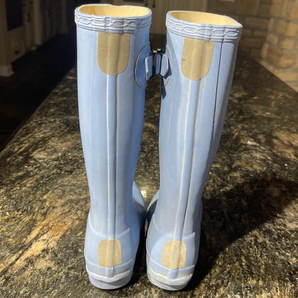Hunter Shoes Hunter Original Giant Light Blue Welly Rain Boots Big